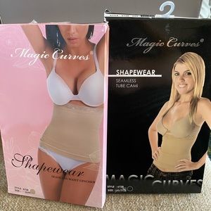 Magic Curves seamless tube cami shapewear, black